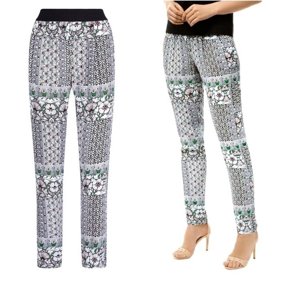Maje Paris panita print crepe trousers - Picture 1 of 5